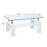 Table basse moderne bois & verre chêne sonoma Alona