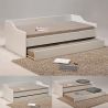 Lit banquette contemporain blanc Harley