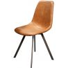 Chaise vintage en PU (lot de 4) Daryl