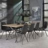 Chaise vintage en PU (lot de 4) Daryl
