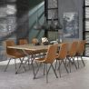 Chaise vintage en PU (lot de 4) Daryl