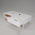 Table basse scandinave blanche Anders