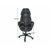 Fauteuil de bureau moderne en PU noir/gris Yelda