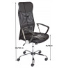 Fauteuil de bureau moderne en tissu Flory