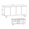 Buffet/Bahut scandinave blanc Anders