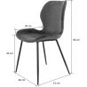 Lot de 4 chaises vintages Selma