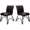 Lot de 2 chaises vintages en PU Tom