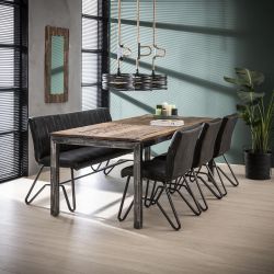 Lot de 2 chaises vintages en PU Tom