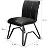 Lot de 2 chaises vintages en PU Tom