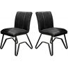 Lot de 2 chaises vintages en PU Tom