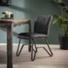 Lot de 2 chaises vintages en PU Tom
