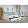 Lit banquette contemporain en pin massif Anais