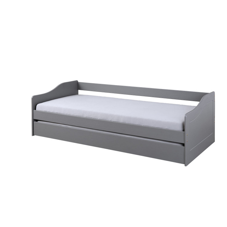 Lit banquette contemporain en pin massif Alesia