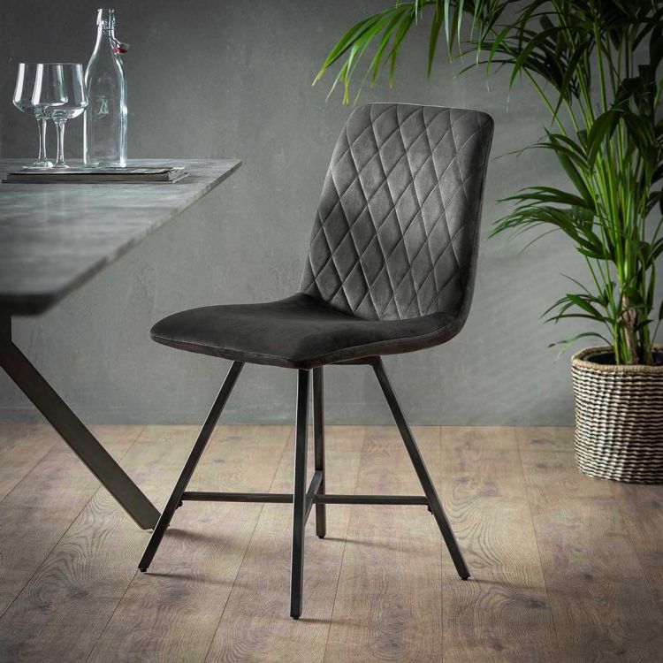 Ensemble de 4 chaises vintages en PU Marin