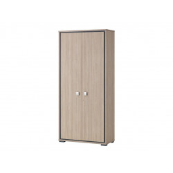 Armoire de bureau contemporaine H 212 cm chêne clair Margaux