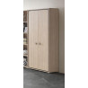 Armoire de bureau contemporaine H 212 cm chêne clair Margaux