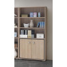 Armoire de bureau combinée contemporaine chêne clair Margaux