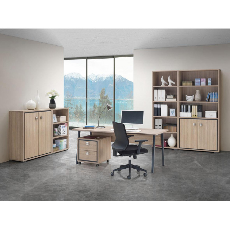 Ensemble de bureau contemporain chêne clair Margaux I