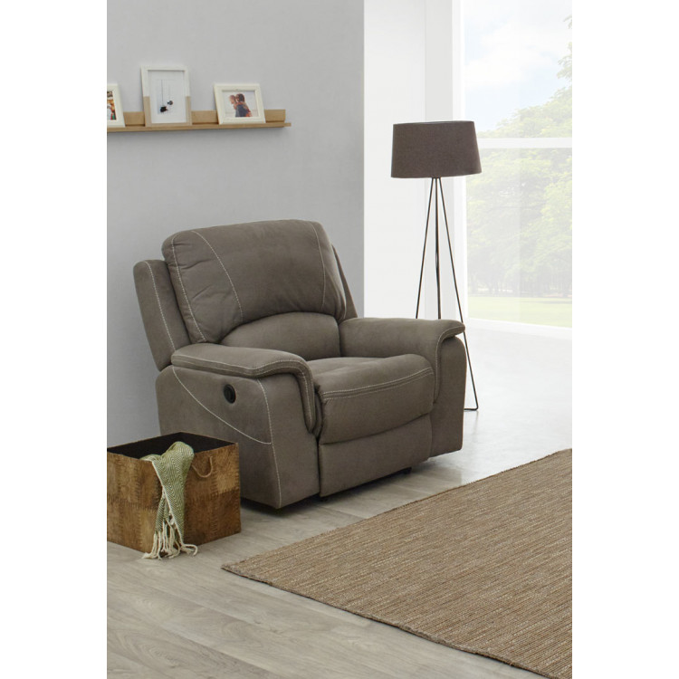 Fauteuil de relaxation électrique en tissu Melville