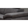 Canapé panoramique contemporain en tissu gris foncé Orlane