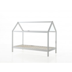 Lit cabane enfant style nature en pin massif Amanda