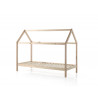 Lit cabane enfant style nature en pin massif Amanda