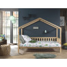 Lit cabane enfant style nature en pin massif Amanda I