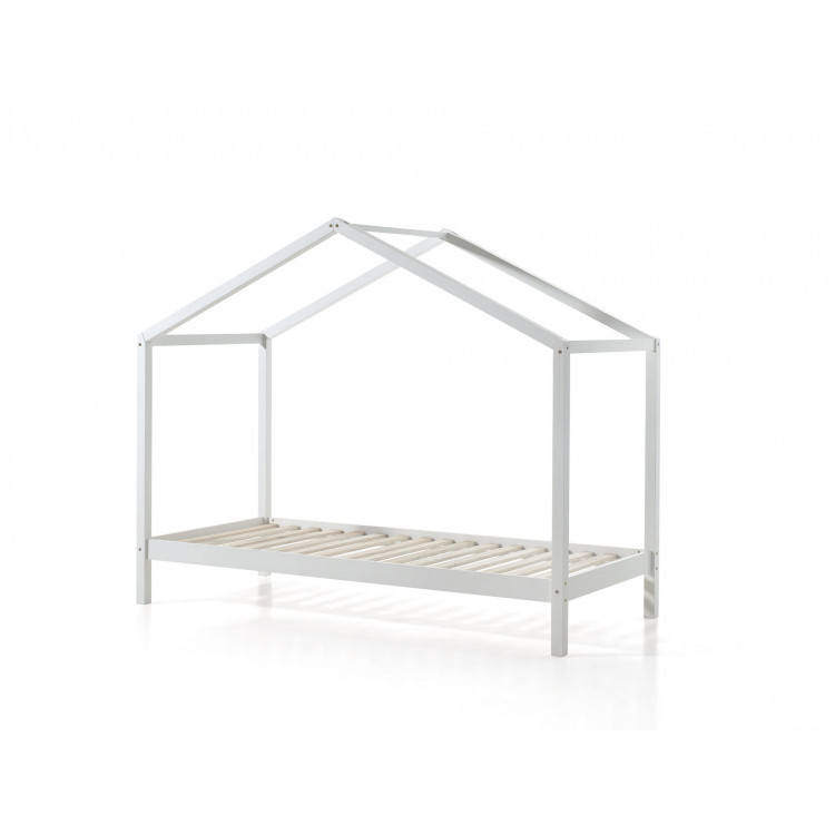 Lit cabane enfant style nature en pin massif Amanda II