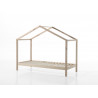 Lit cabane enfant style nature en pin massif Amanda II