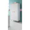 Armoire enfant scandinave 83 cm blanc/chêne Jessi