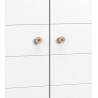 Armoire enfant scandinave 83 cm blanc/chêne Jessi