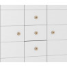 Armoire enfant scandinave 125 cm blanc/chêne Jessi I