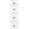 Chiffonnier scandinave blanc/chêne Jessi