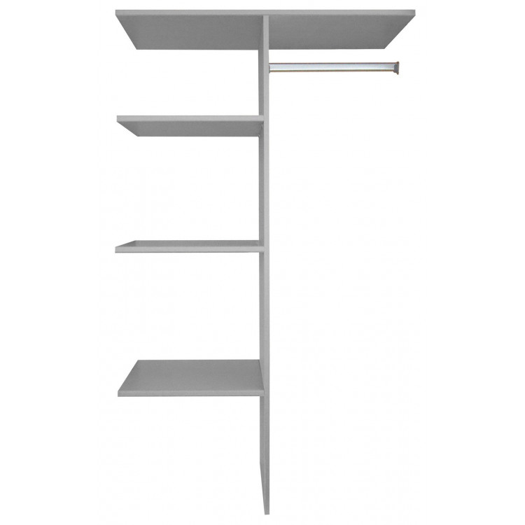 Etagère de rangement avec penderie 110 cm Madox