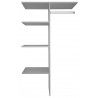 Etagère de rangement avec penderie 110 cm Madox