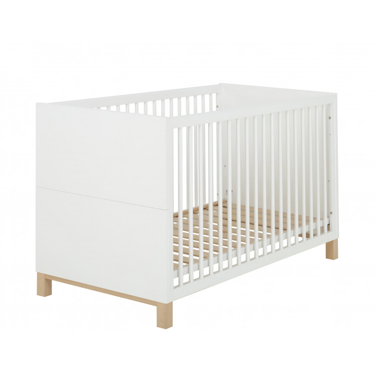 Lit bébé évolutif scandinave blanc Bérénice