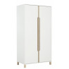 Armoire enfant scandinave blanche 101 cm Bérénice