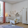 Armoire enfant scandinave blanche 101 cm Bérénice