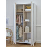 Armoire enfant scandinave blanche 101 cm Bérénice