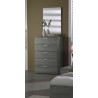 Chambre adulte contemporaine bouleau gris Geraldine