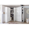 Armoire contemporaine blanche 30 cm Shella