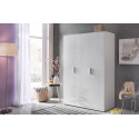 Armoire contemporaine blanche 120 cm Shella