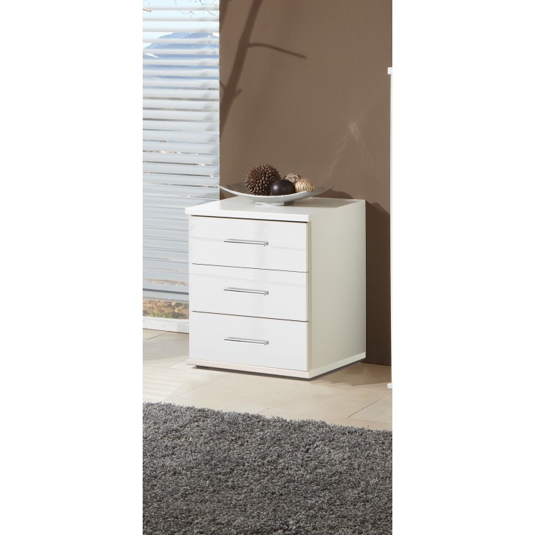 Meuble de rangement contemporain blanc Shella