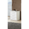 Meuble de rangement contemporain blanc Shella