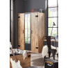 Armoire enfant industrielle 135 cm chêne/anthracite Scotland