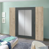 Armoire adulte contemporaine 225 cm Nadège