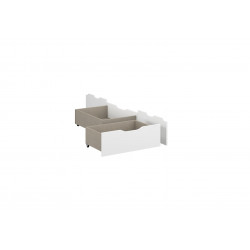 Tiroir de lit contemporain blanc Florentine