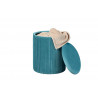 Pouf coffre moderne en velours Rotterdam