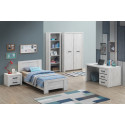 Chambre enfant contemporaine chêne blanc Curtis