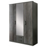 Armoire contemporaine 135 cm anthracite Heloise